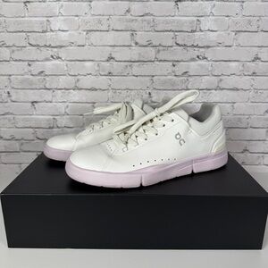 On Cloud The Roger Advantage White/Pink Sneakers Size 9